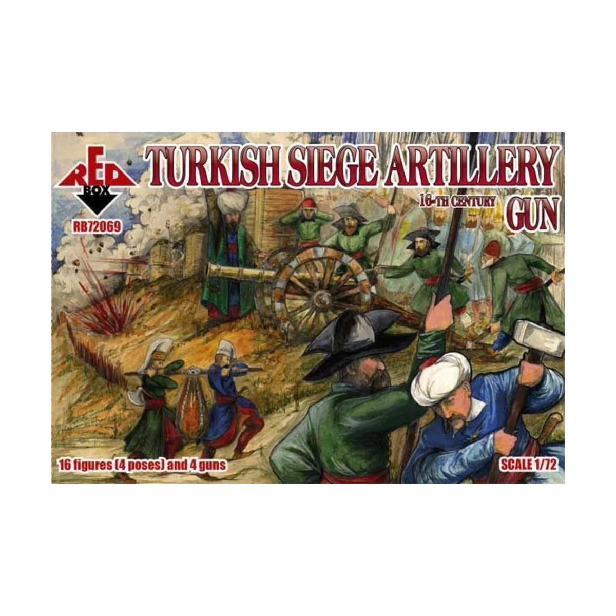 Turkish Siege Artillery GUN, 1/72 - Red Box RB72069 Turkish Siege Artillery GUN, 1/72 - Red Box RB72069