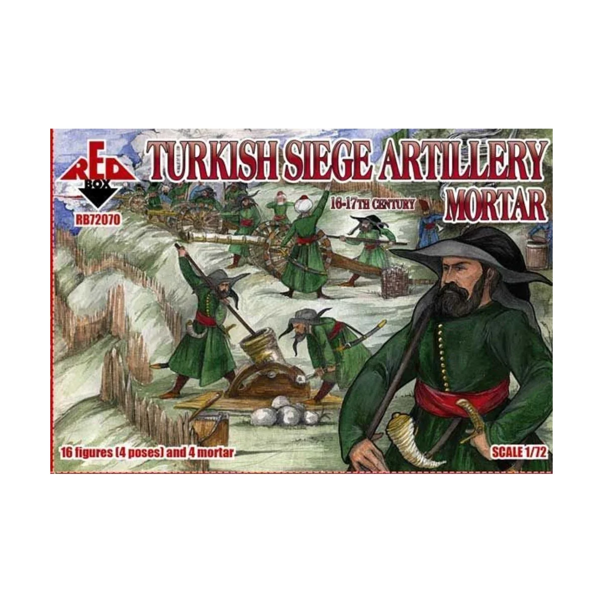 Turkish Siege Artillery Mortar - Red Box RB72070