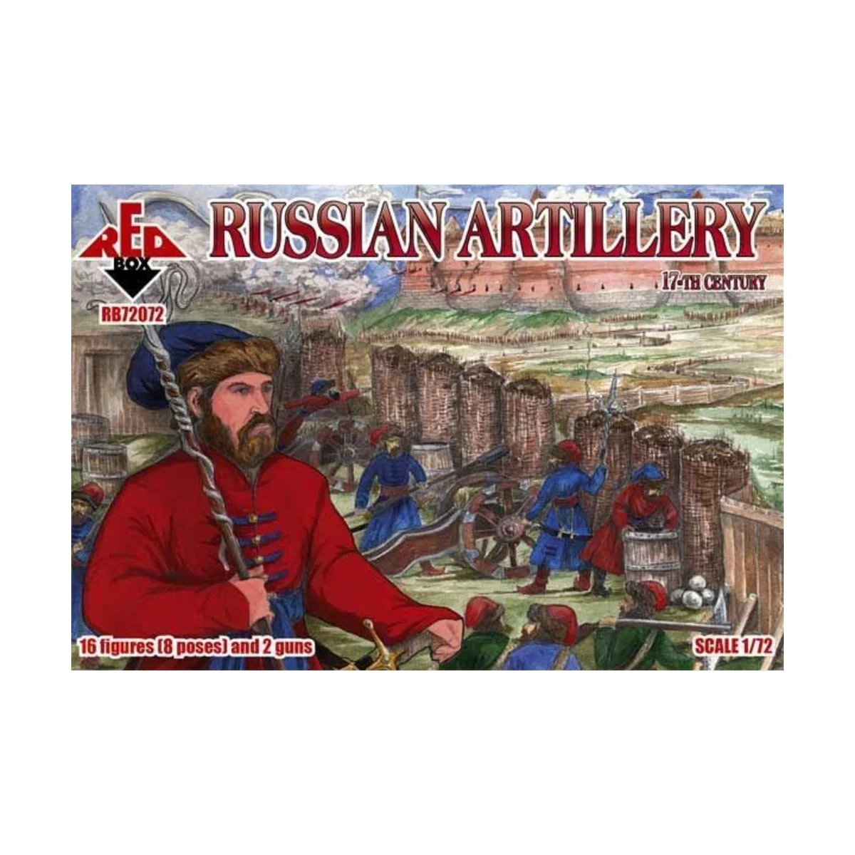 Russian Artillery, 17th century, 1/72 - Red Box RB72072 Russian Artillery, 17th century, 1/72 - Red Box RB72072