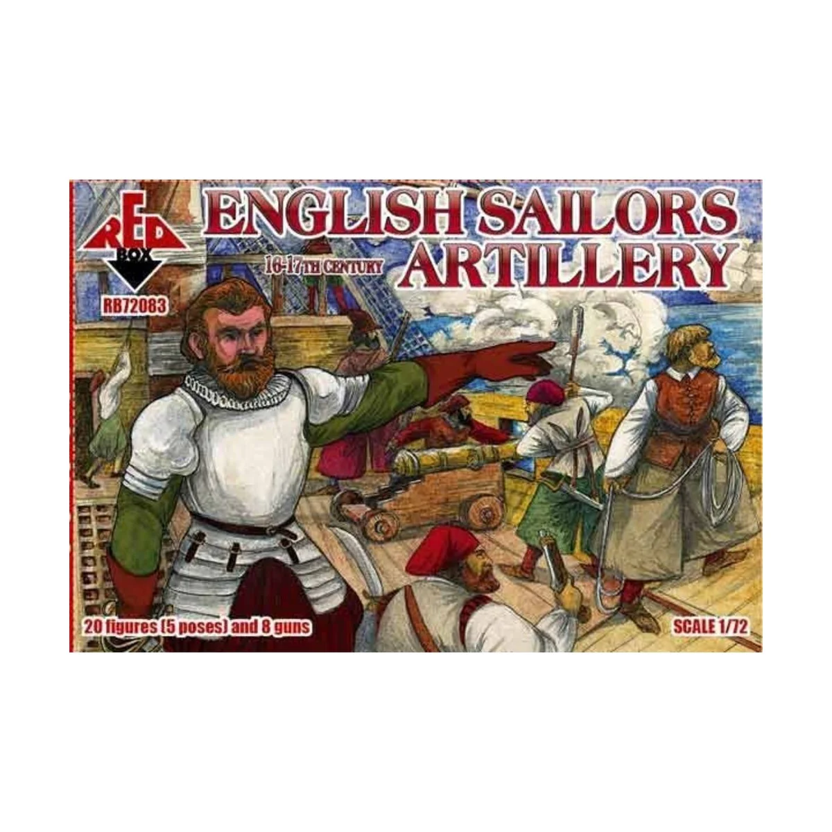 English sailors artillery, 16-17th centur, 1/72 - Red Box RB72083