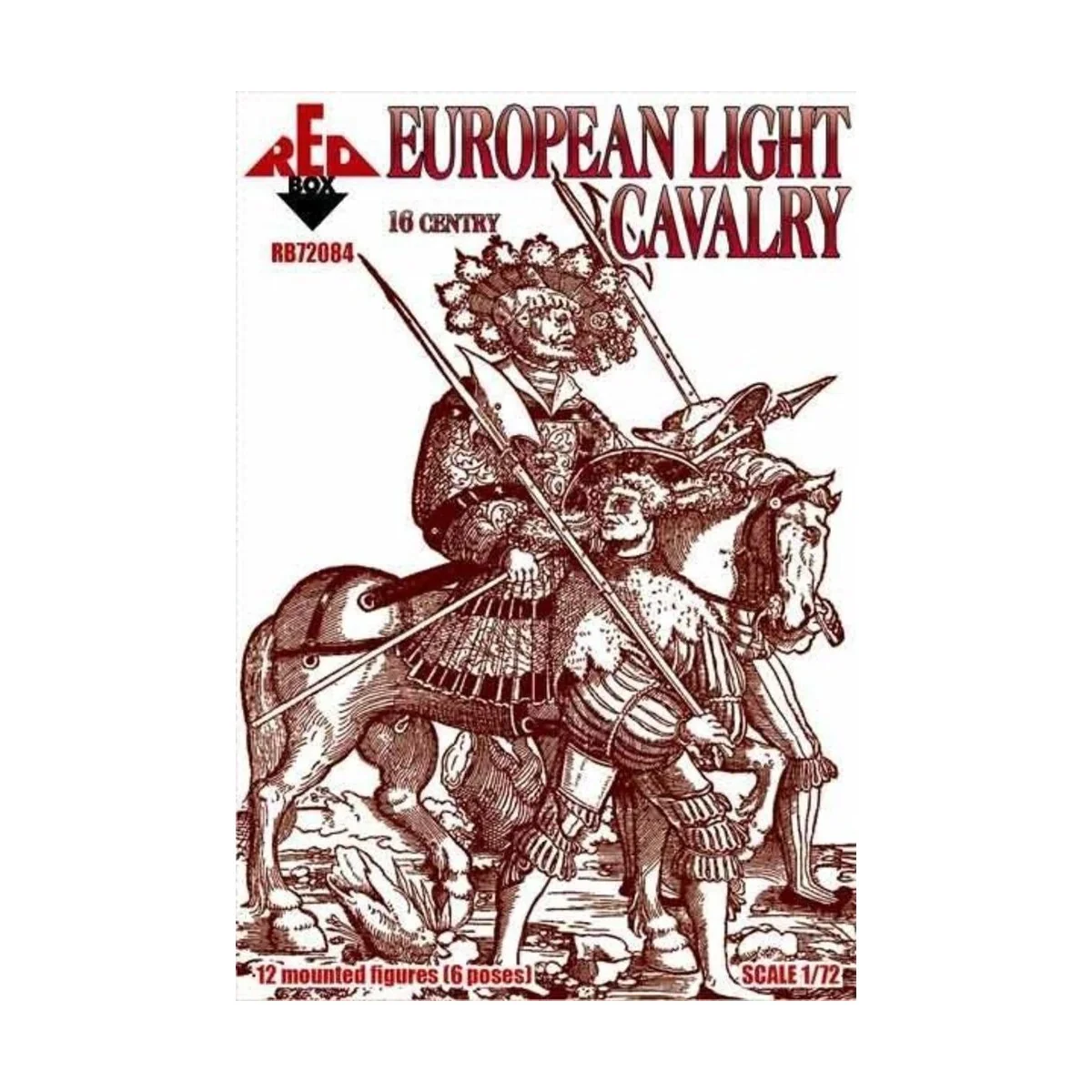 European cavalry, 16th century, set 1, 1/72 - Red Box RB72084