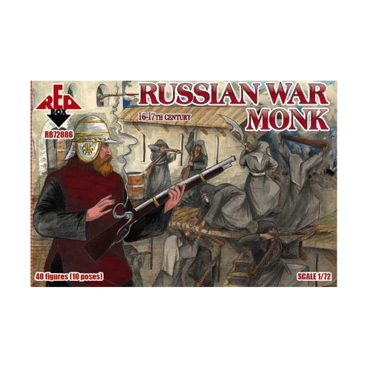 Russian war monk, 16-17th century, 1/72 - Red Box RB72086