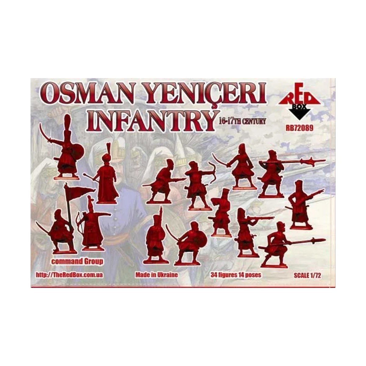 Osman Yeniceri inantry, 16-17th century, 1/72 - Red Box RB72089