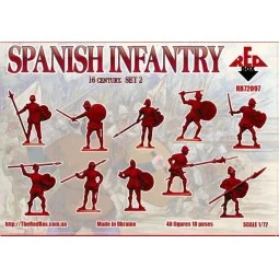 Spanish infantry, 16th century, set 2, 1/72 - Red Box RB72097