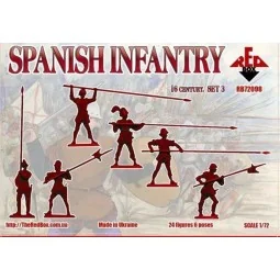 Spanish infantry(Pike), 16th century, set3, 1/72 - Red Box RB72098