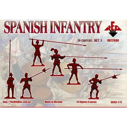 Spanish infantry(Pike),16th century,set3 - Red Box RB72098