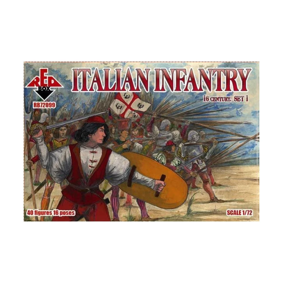 Italian infantry, 16th century, set 1, 1/72 - Red Box RB72099