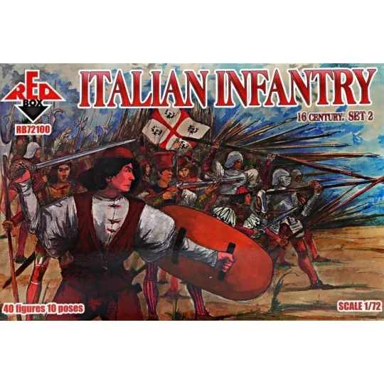 Italian infantry,16th century, set 2 - Red Box RB72100