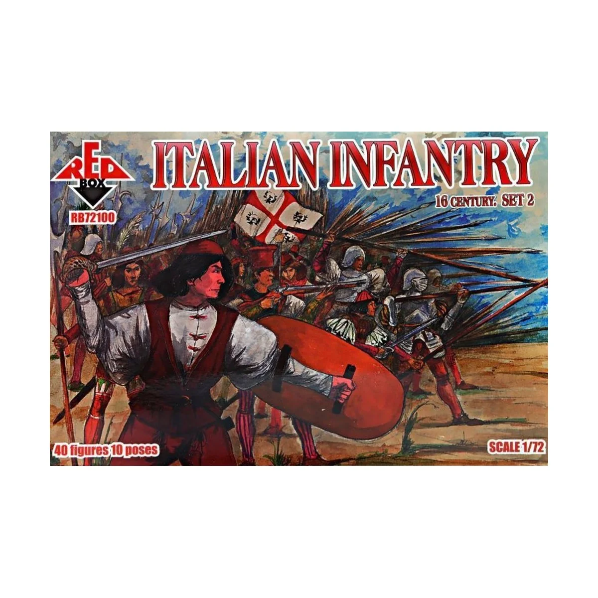 Italian infantry,16th century, set 2 - Red Box RB72100