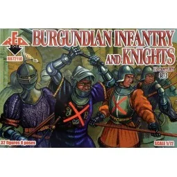 Burgundian infantry a.knights, 15th centu set 2, 1/72 - Red Box RB7...