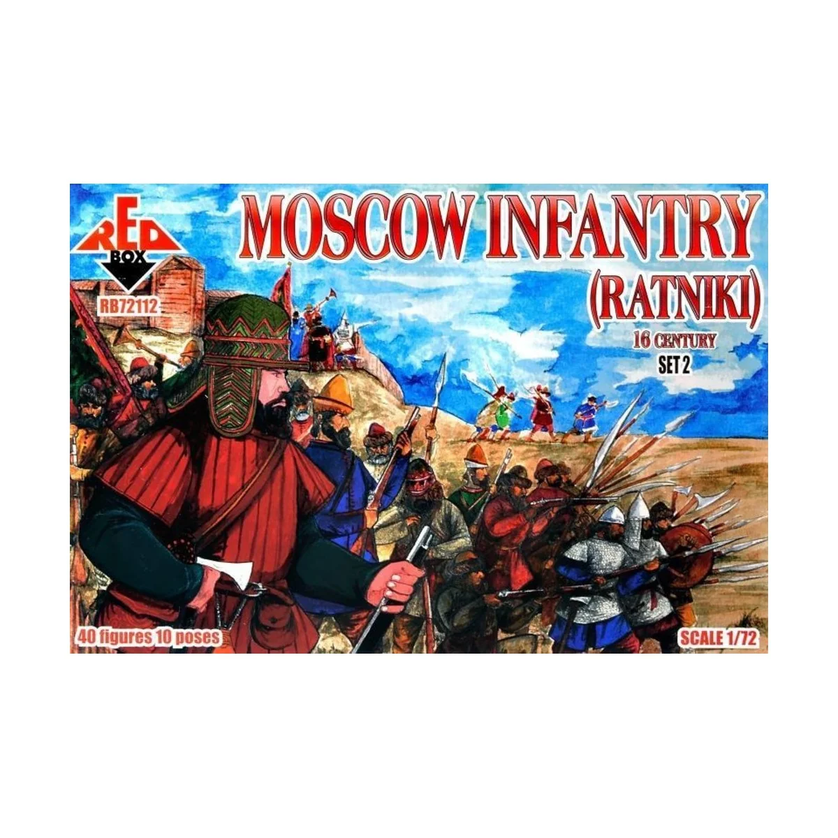 Moscow infantry(ratniki)16 cent., Set 2, 1/72 - Red Box RB72112