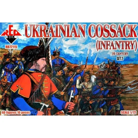Ukrainian Cossack(infantry)16 cent.Set2, 1/72 - Red Box RB72115 Ukrainian Cossack(infantry)16 cent.Set2, 1/72 - Red Box RB72115