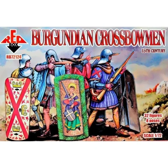 Burgundian crossbowmen, 15th century, 1/72 - Red Box RB72124 Burgundian crossbowmen, 15th century, 1/72 - Red Box RB72124