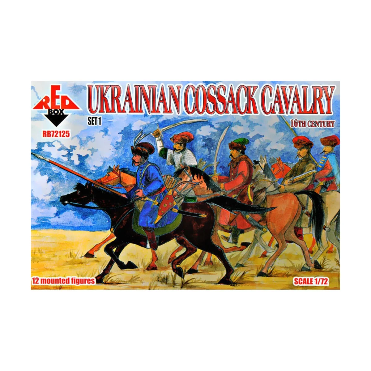 Ukrainian Cossack cavalry, 16th century, set 1, 1/72 - Red Box RB72125