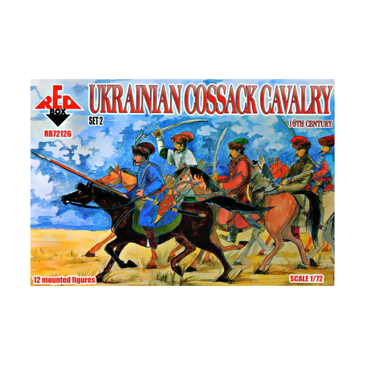 Ukrainian Cossack cavalry, 16th century, set 2, 1/72 - Red Box RB72126 Ukrainian Cossack cavalry, 16th century, set 2, 1/72 - Red Box RB72126