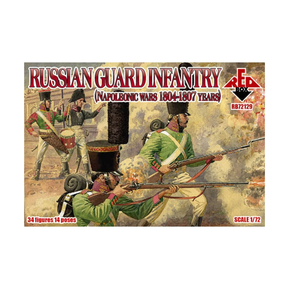 Russian gurad infantry, 1804-1807, 1/72 - Red Box RB72129 Russian gurad infantry, 1804-1807, 1/72 - Red Box RB72129