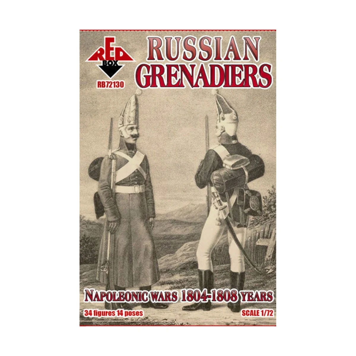 Russian grenadiers, 1804-1808, 1/72 - Red Box RB72130 Russian grenadiers, 1804-1808, 1/72 - Red Box RB72130