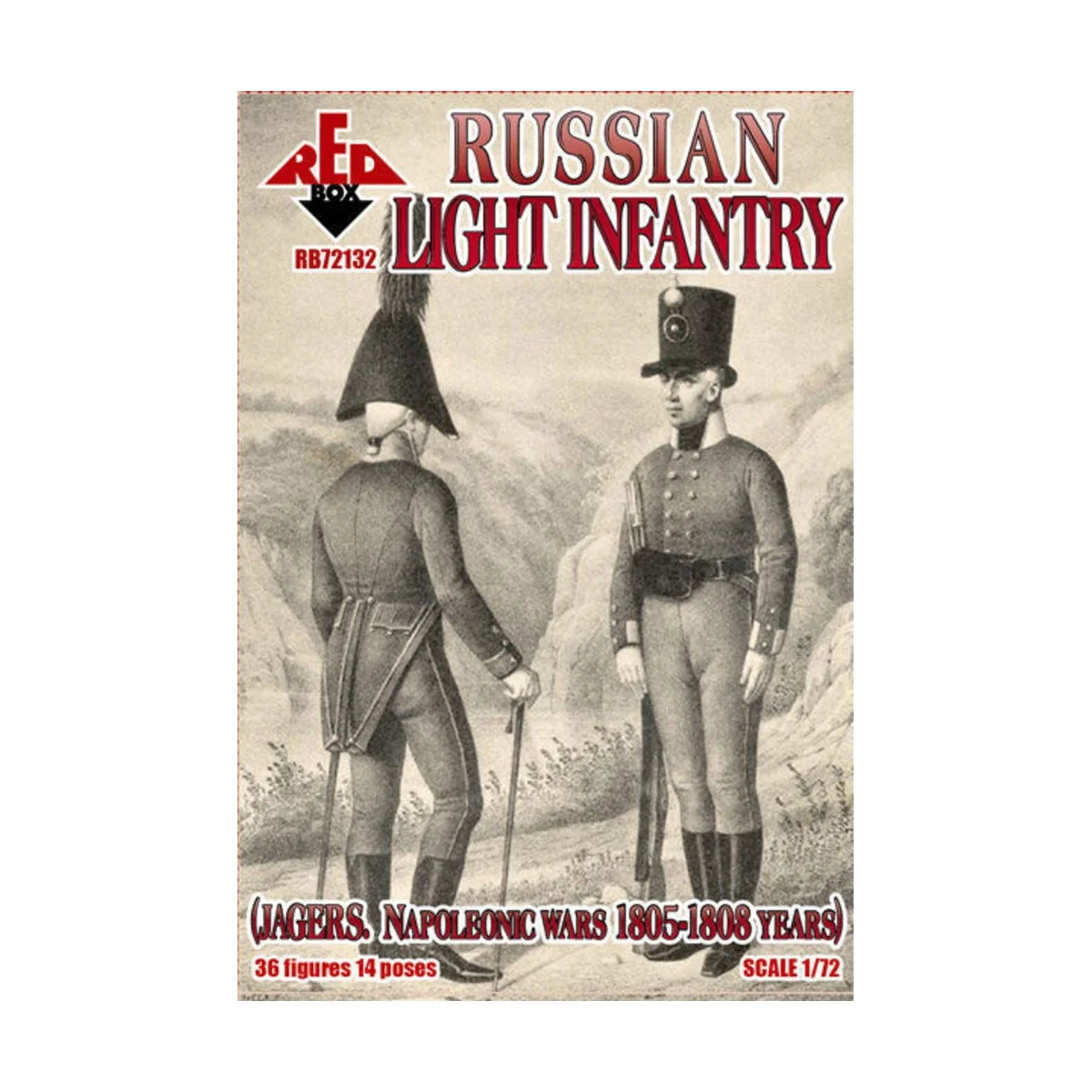 Russian light infantry (Jagers)1805-1808, 1/72 - Red Box RB72132 Russian light infantry (Jagers)1805-1808, 1/72 - Red Box RB72132