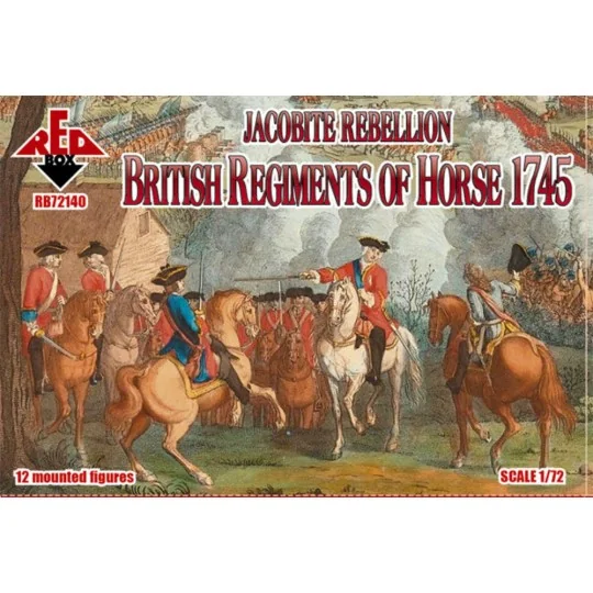Jacobite Rebellion. British Regiments of Horse 1745 - Red Box RB72140