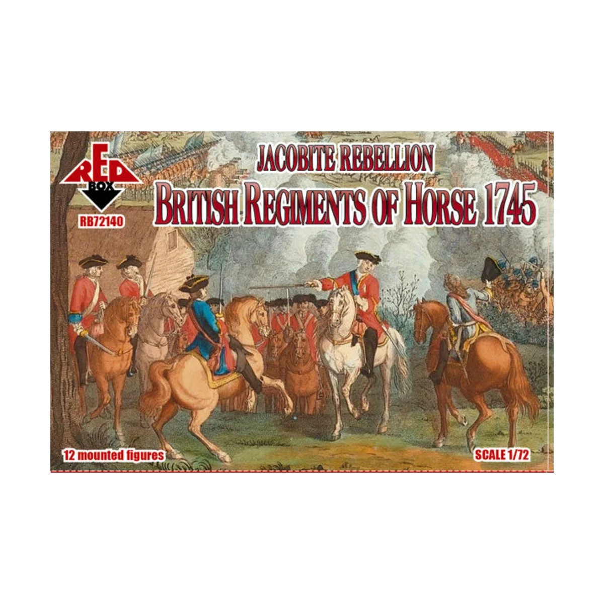 Jacobite Rebellion. British Regiments of Horse 1745, 1/72 - Red Box... Jacobite Rebellion. British Regiments of Horse 1745, 1/72 - Red Box...