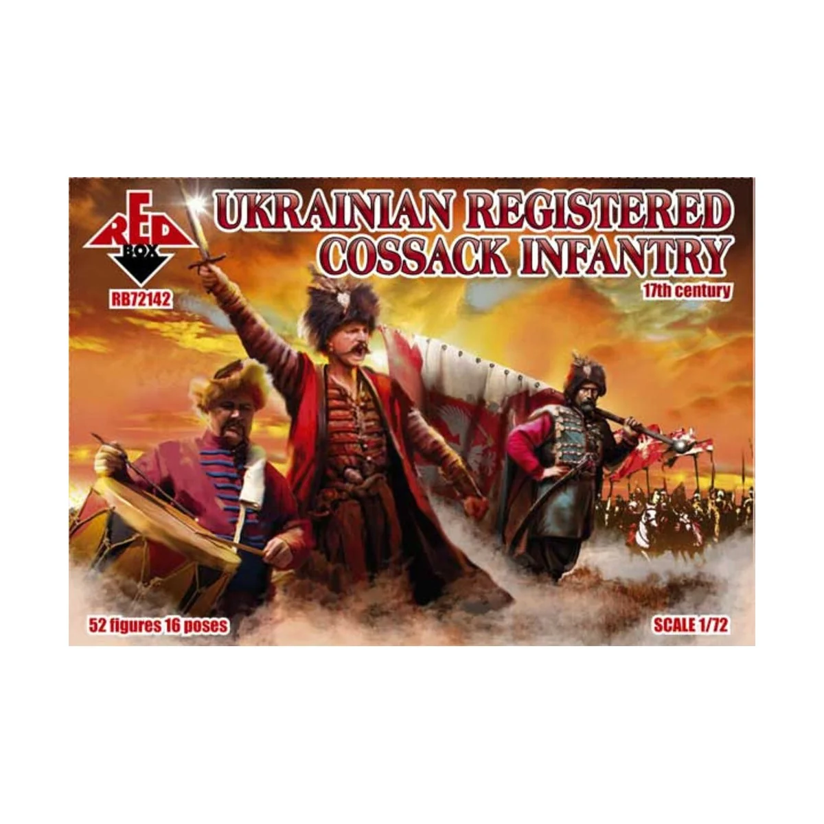 Ukrainian registered cossack infantry, 17th century, 1/72 - Red Box... Ukrainian registered cossack infantry, 17th century, 1/72 - Red Box...
