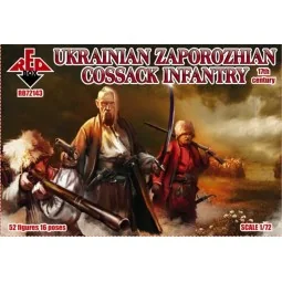 Ukrainian Zaporozhian Cossacks infantry, 17th century, 1/72 - Red B...