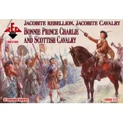 Jacobite Rebellion. Jacobite Cavalry. Bonnie Prince Charlie and Sco...