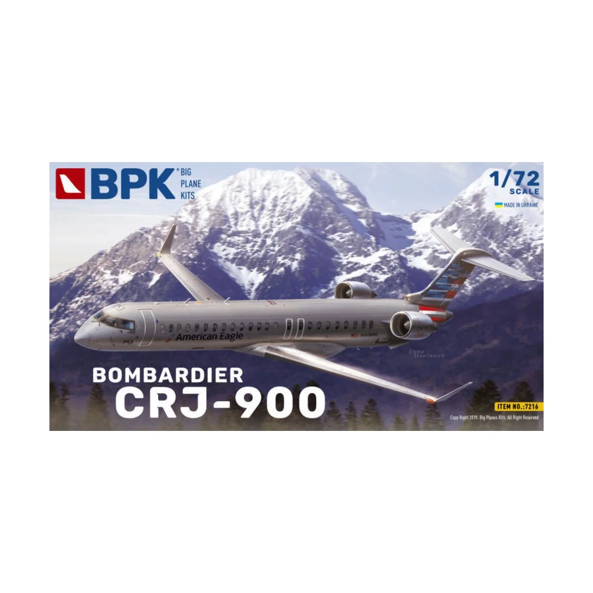 Bombardier CRJ-900 American Eagle, 1/72 - Big Planes Kits BPK7216