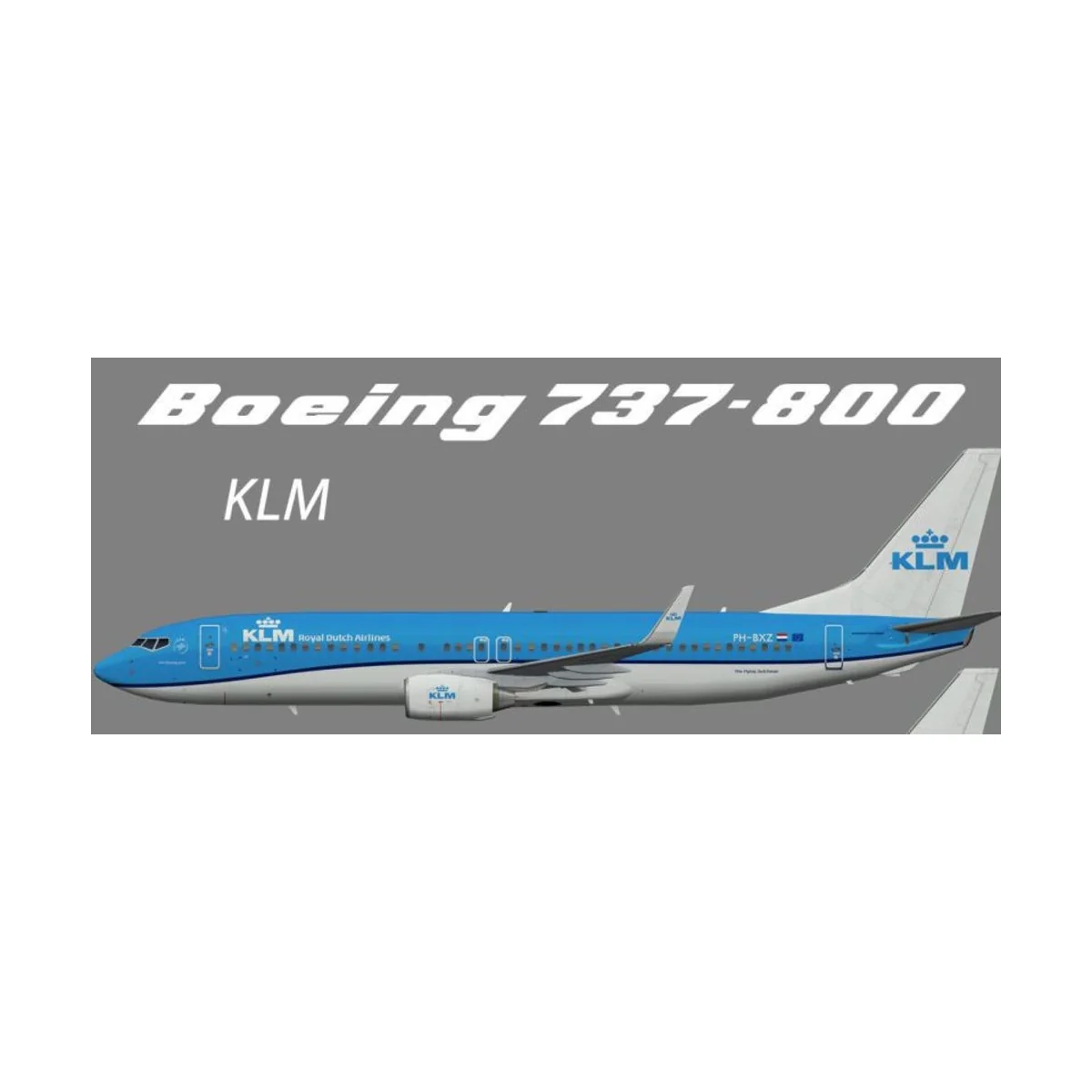 Boeing 737-800 KLM, 1/72 - Big Planes Kits BPK7219