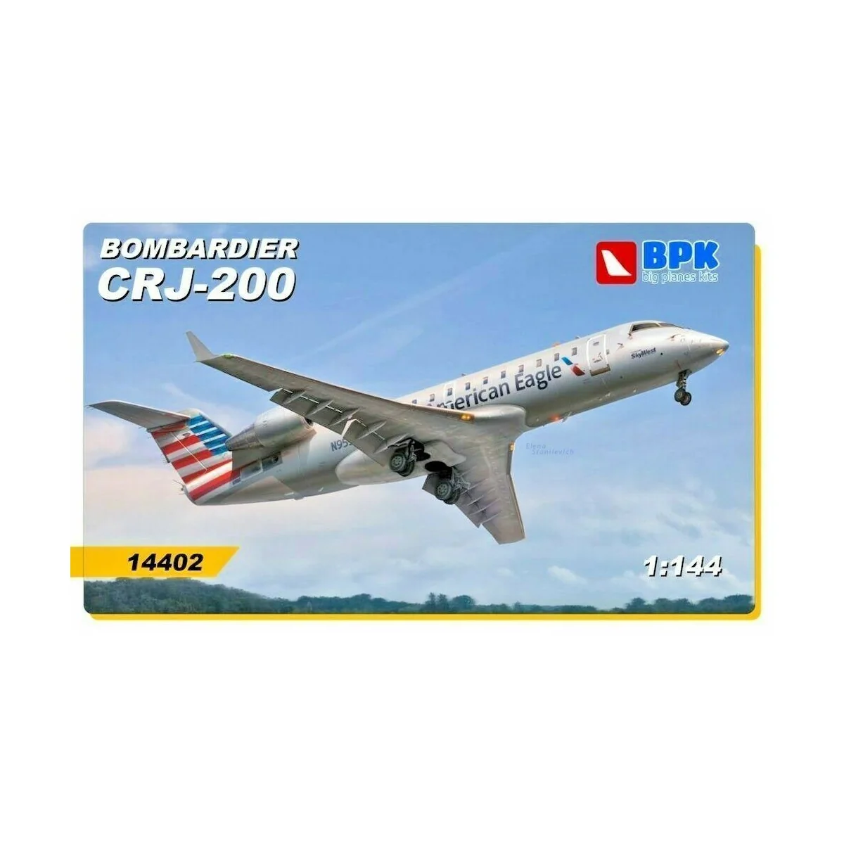 Bombardier CRJ 200 American Eagle, 1/144 - Big Planes Kits BPK14402 Bombardier CRJ 200 American Eagle, 1/144 - Big Planes Kits BPK14402