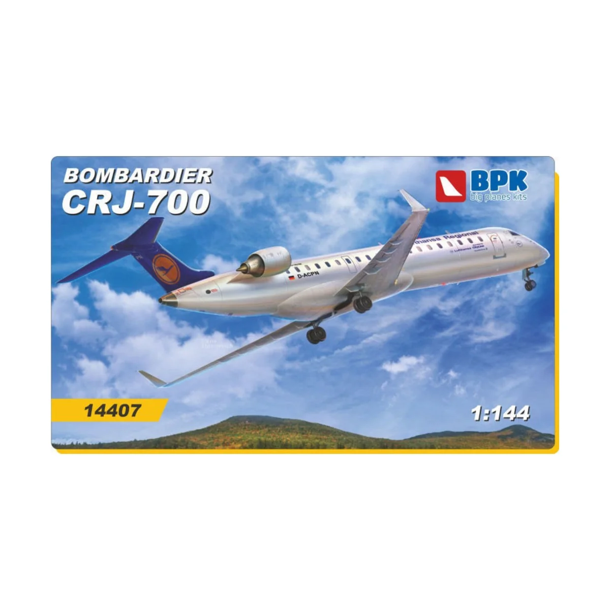 Bombardier CRJ-700 Lufthansa Regional, 1/144 - Big Planes Kits BPK1... Bombardier CRJ-700 Lufthansa Regional, 1/144 - Big Planes Kits BPK1...