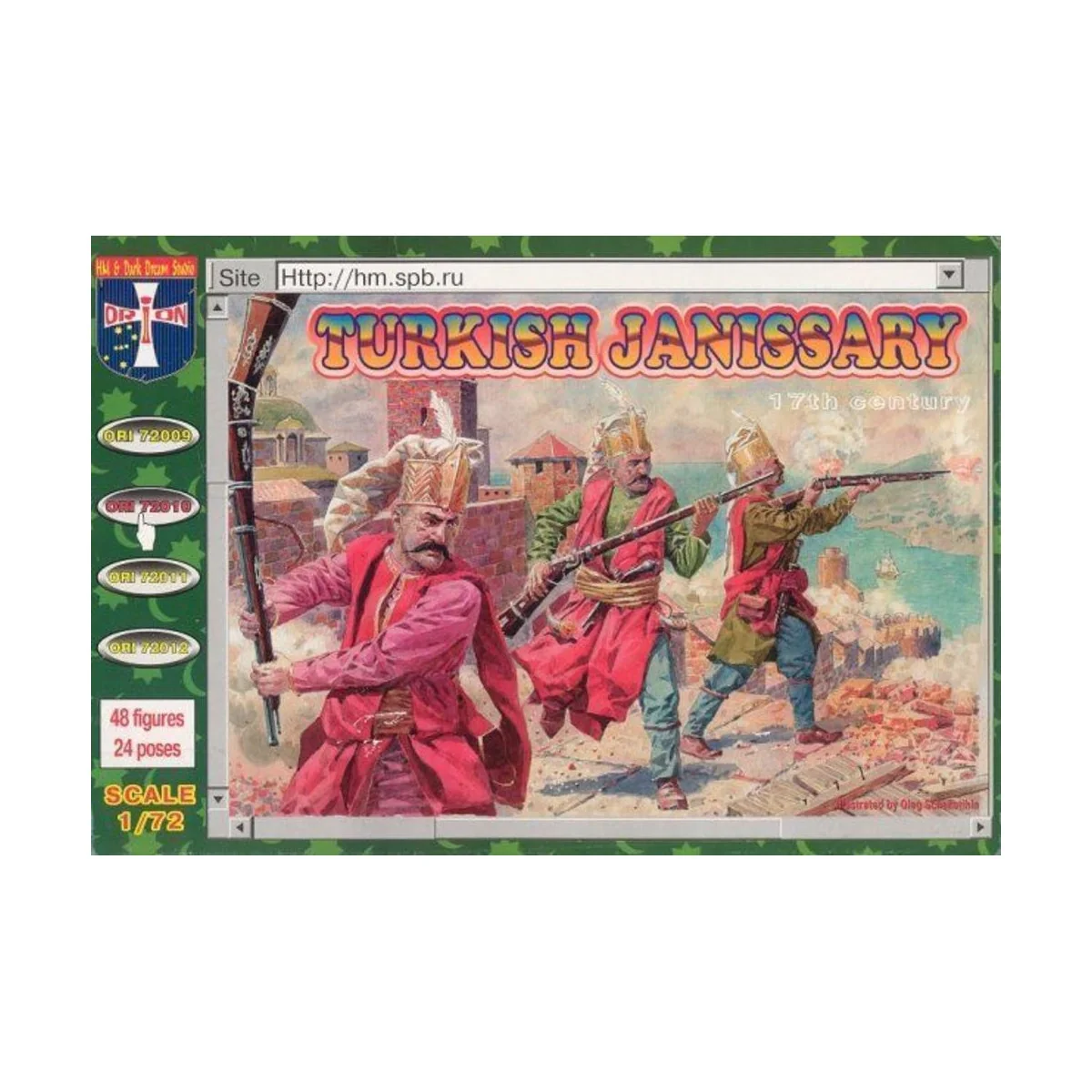 Turkish janissary, 17. century, 1/72 - Orion ORI72010 Turkish janissary, 17. century, 1/72 - Orion ORI72010