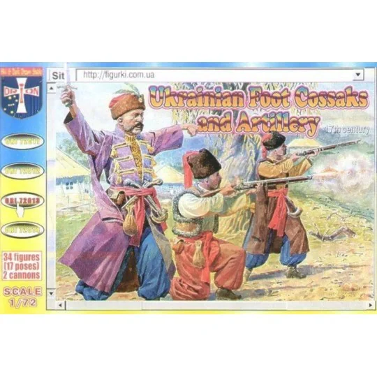 Ukrainian foot cossaks and artillery1648 - Orion ORI72013