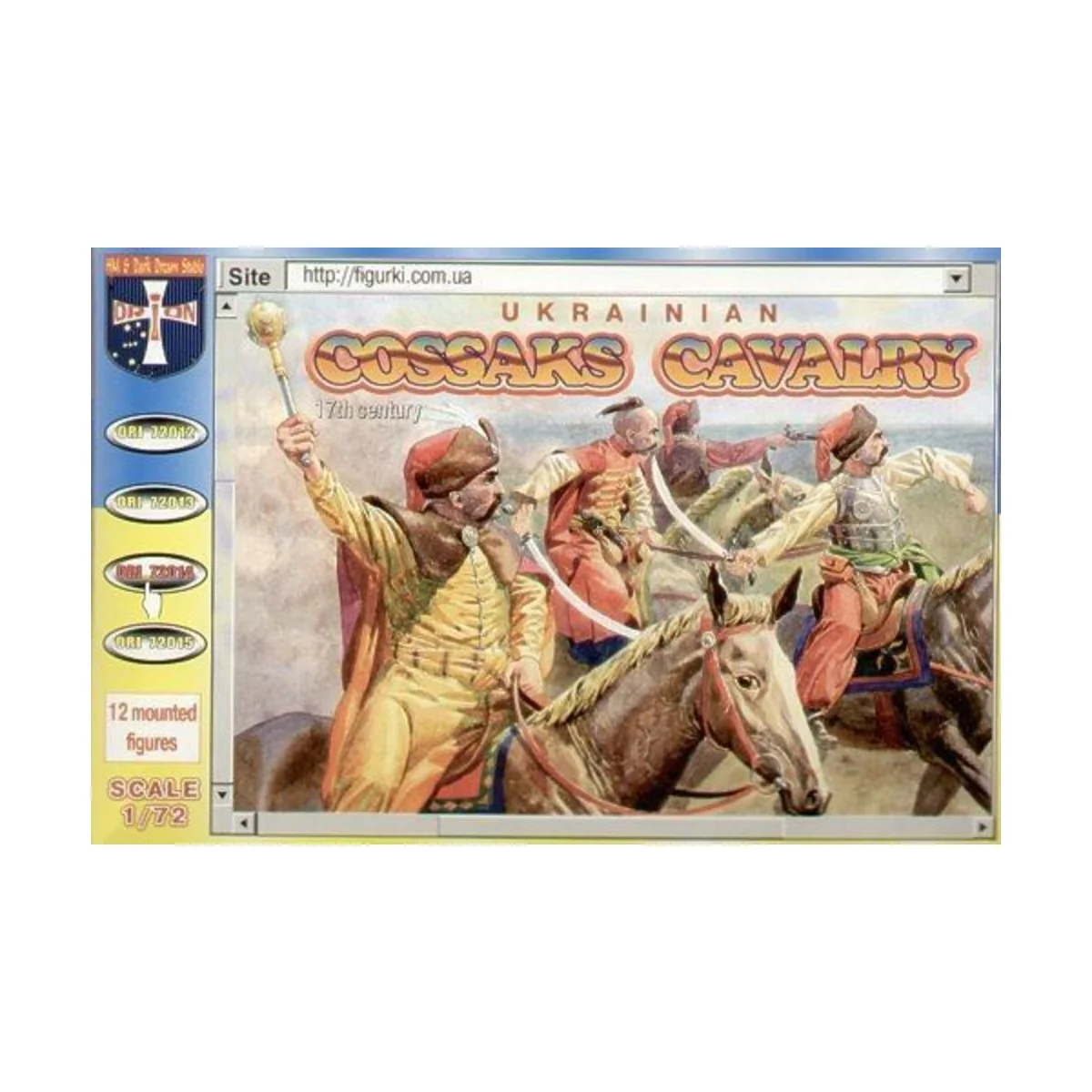 Ukrainian cossakes cavalry, 17. century - Orion ORI72014