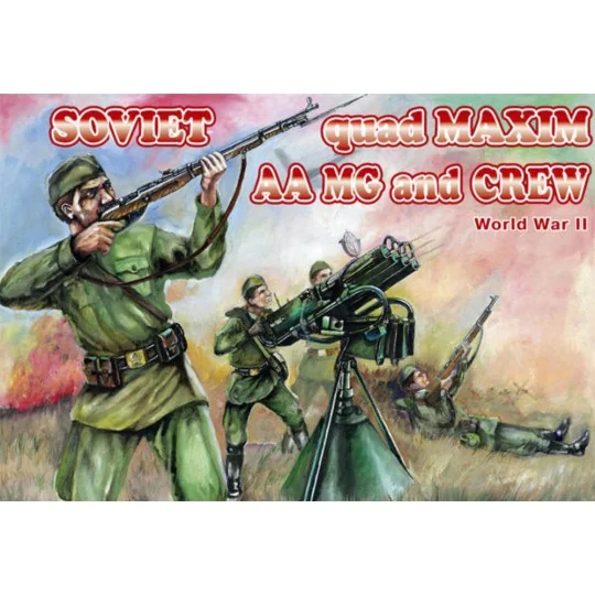 Soviet quad Maxim AA MG and crew - Orion ORI72037