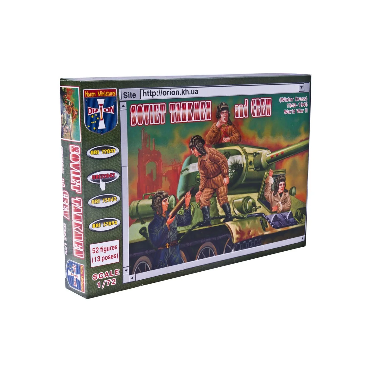 Soviet tankmen and crew (Winter dress), 1/72 - Orion ORI72042