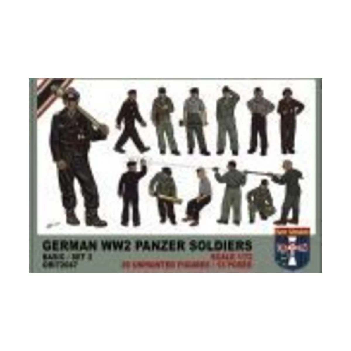 WWII German panzer soldiers, set 2, 1/72 - Orion ORI72047 WWII German panzer soldiers, set 2, 1/72 - Orion ORI72047