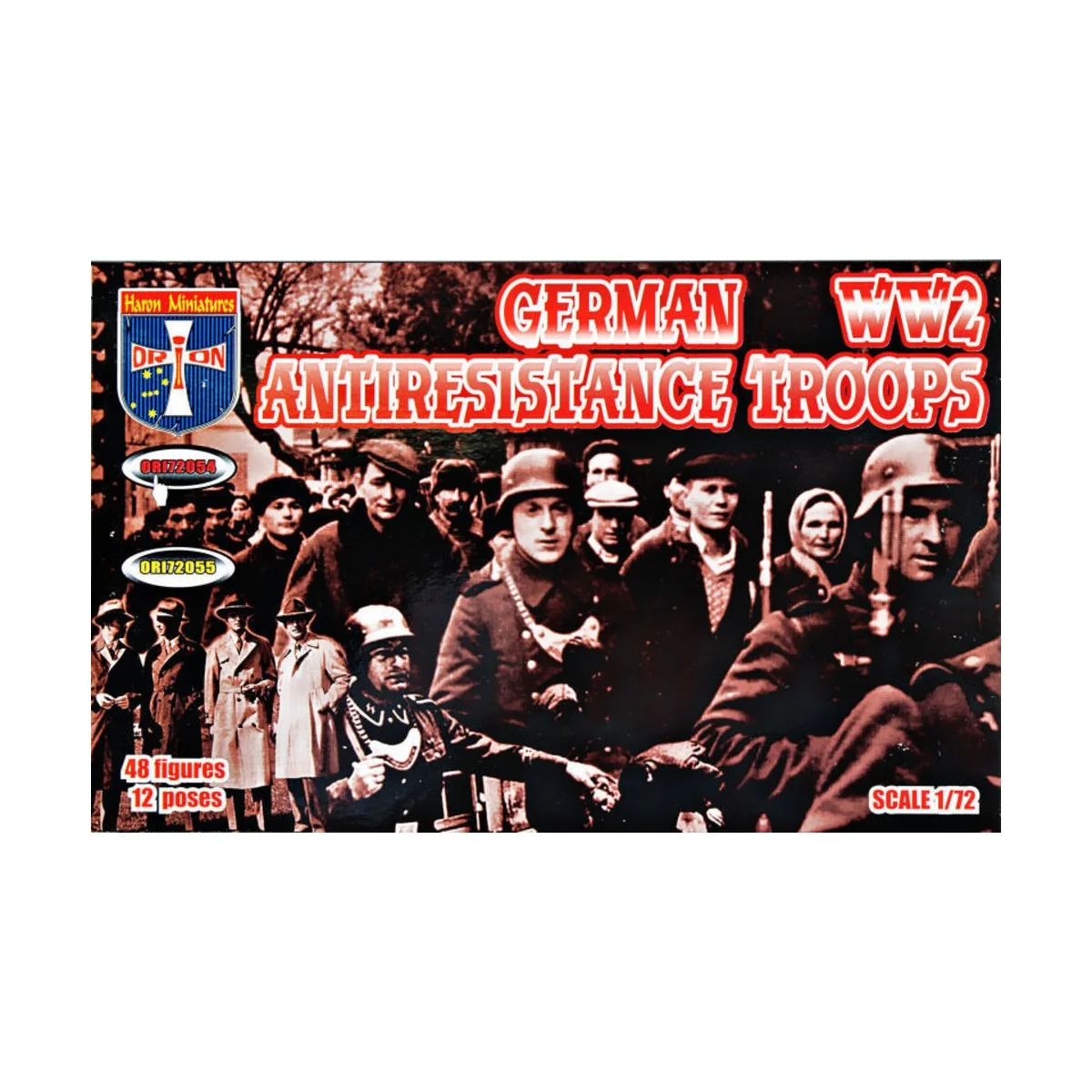 German antiresistance troops. WW2, 1/72 - Orion ORI72054