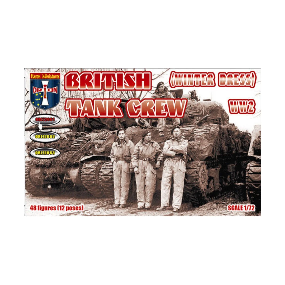 WWII British Tank Crew (Winter Dress), 1/72 - Orion ORI72061 WWII British Tank Crew (Winter Dress), 1/72 - Orion ORI72061