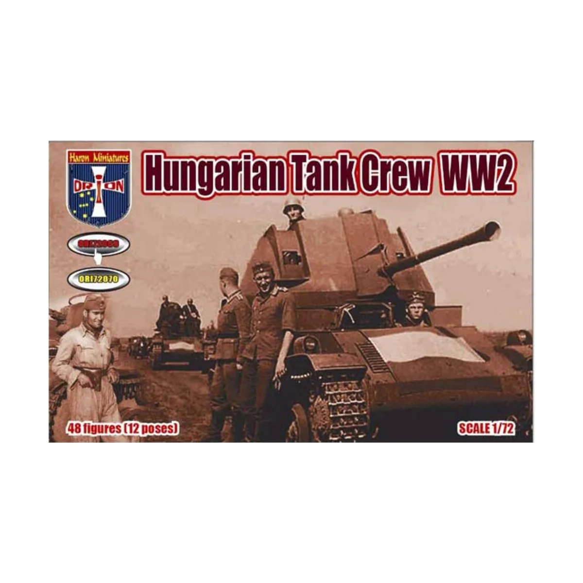 WWII Hungarian Tank Crew, set 1, 1/72 - Orion ORI72069 WWII Hungarian Tank Crew, set 1, 1/72 - Orion ORI72069