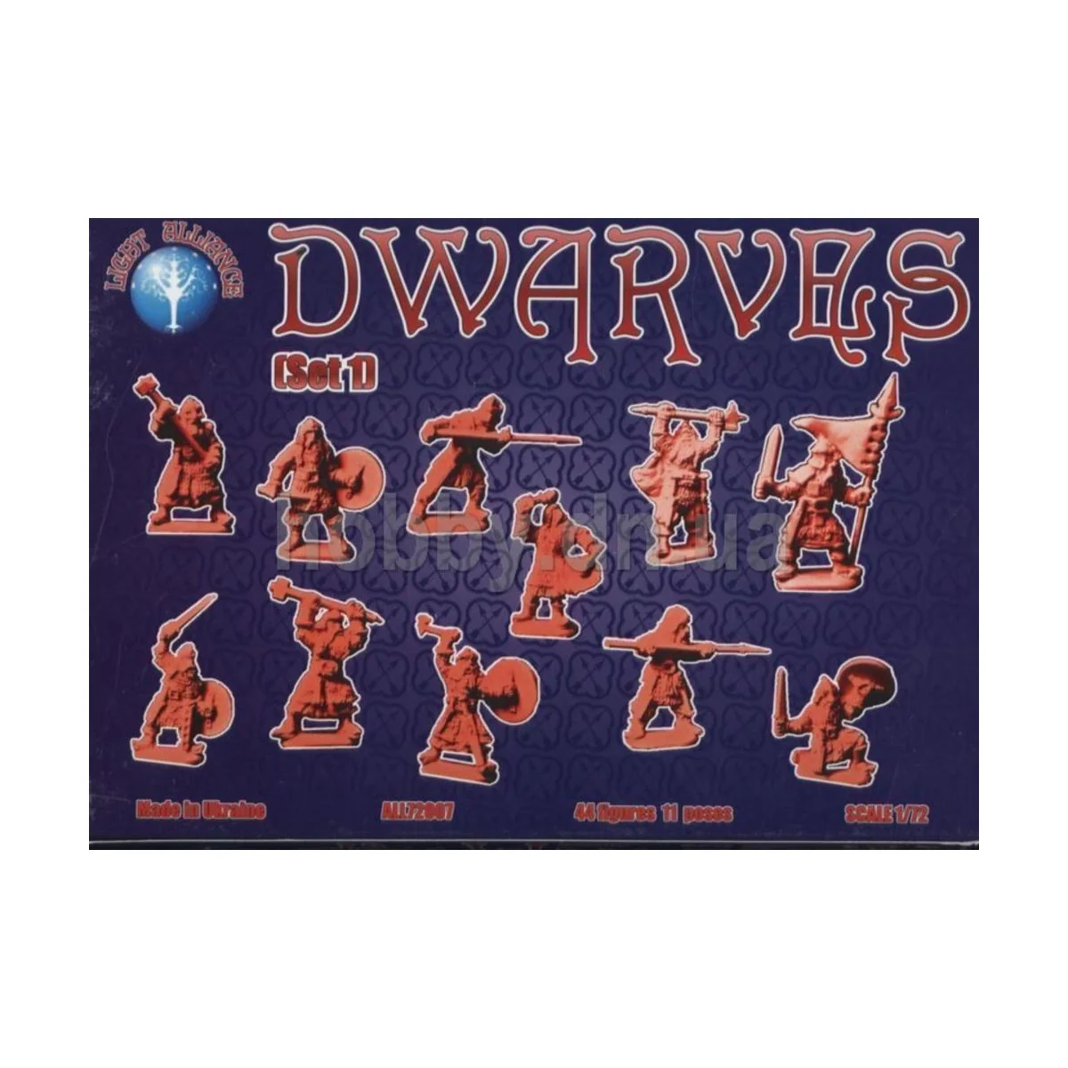Dwarves, set 1, 1/72 - ALLIANCE ALL72007 Dwarves, set 1, 1/72 - ALLIANCE ALL72007