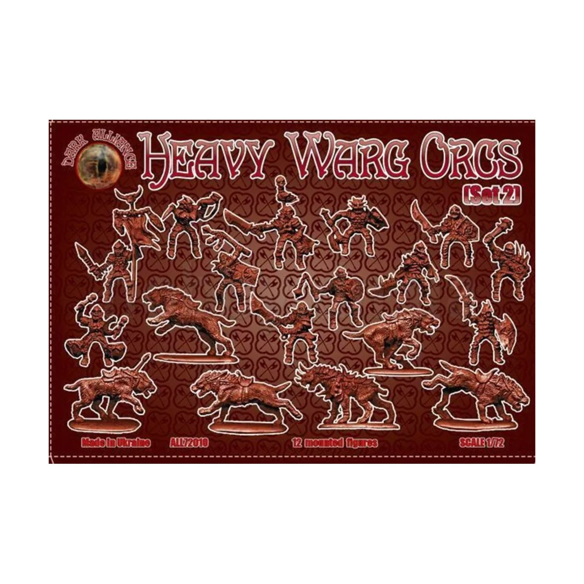 Heavy Warg Orcs, 1/72 - ALLIANCE ALL72010 Heavy Warg Orcs, 1/72 - ALLIANCE ALL72010