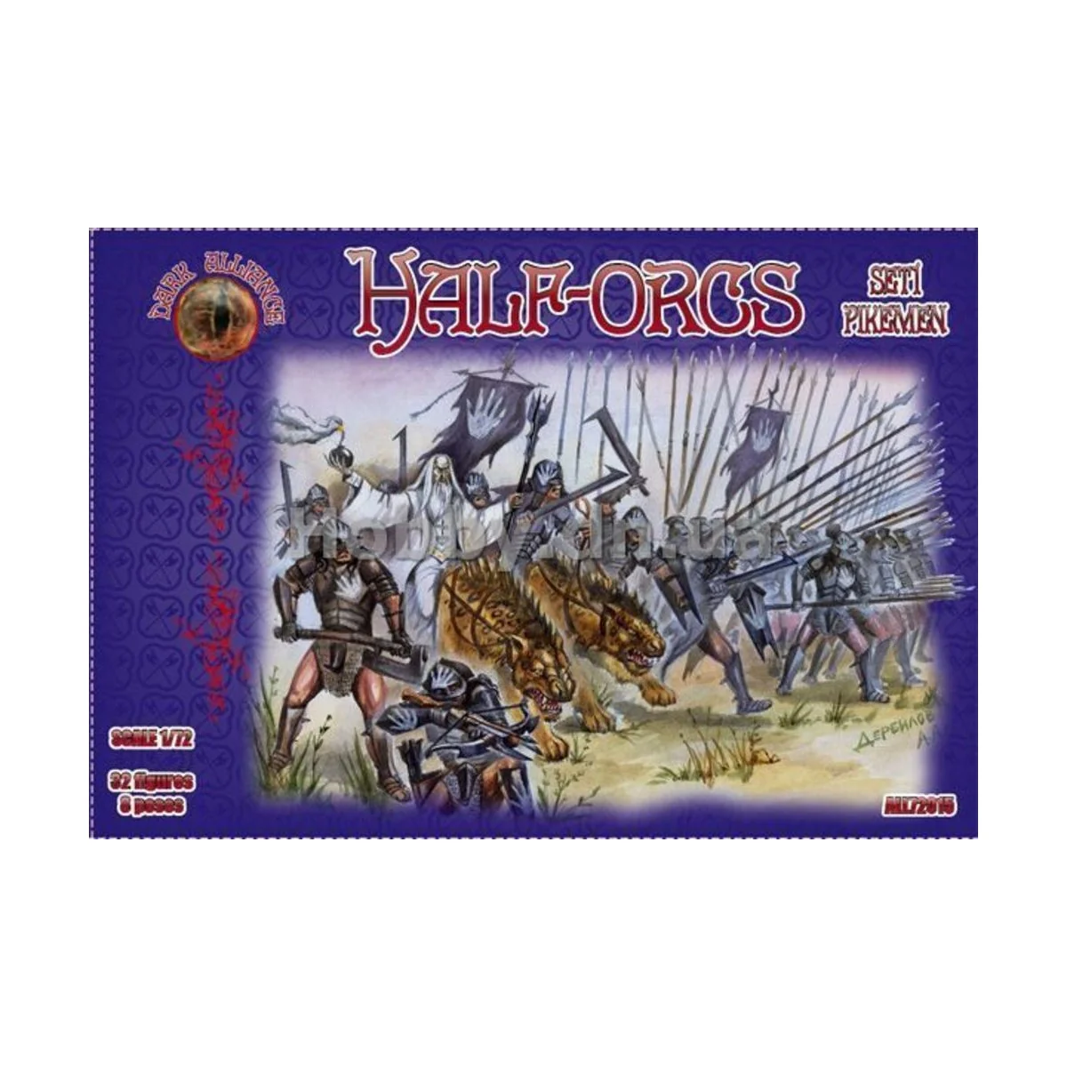 Half-Orcs pikemen, set 1, 1/72 - ALLIANCE ALL72015 Half-Orcs pikemen, set 1, 1/72 - ALLIANCE ALL72015