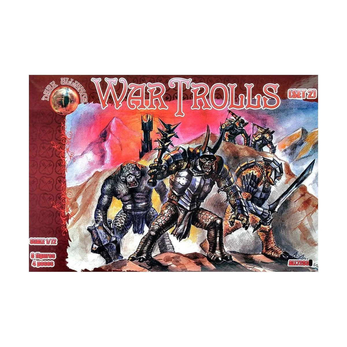 War Trolls, set 2, 1/72 - ALLIANCE ALL72031 War Trolls, set 2, 1/72 - ALLIANCE ALL72031