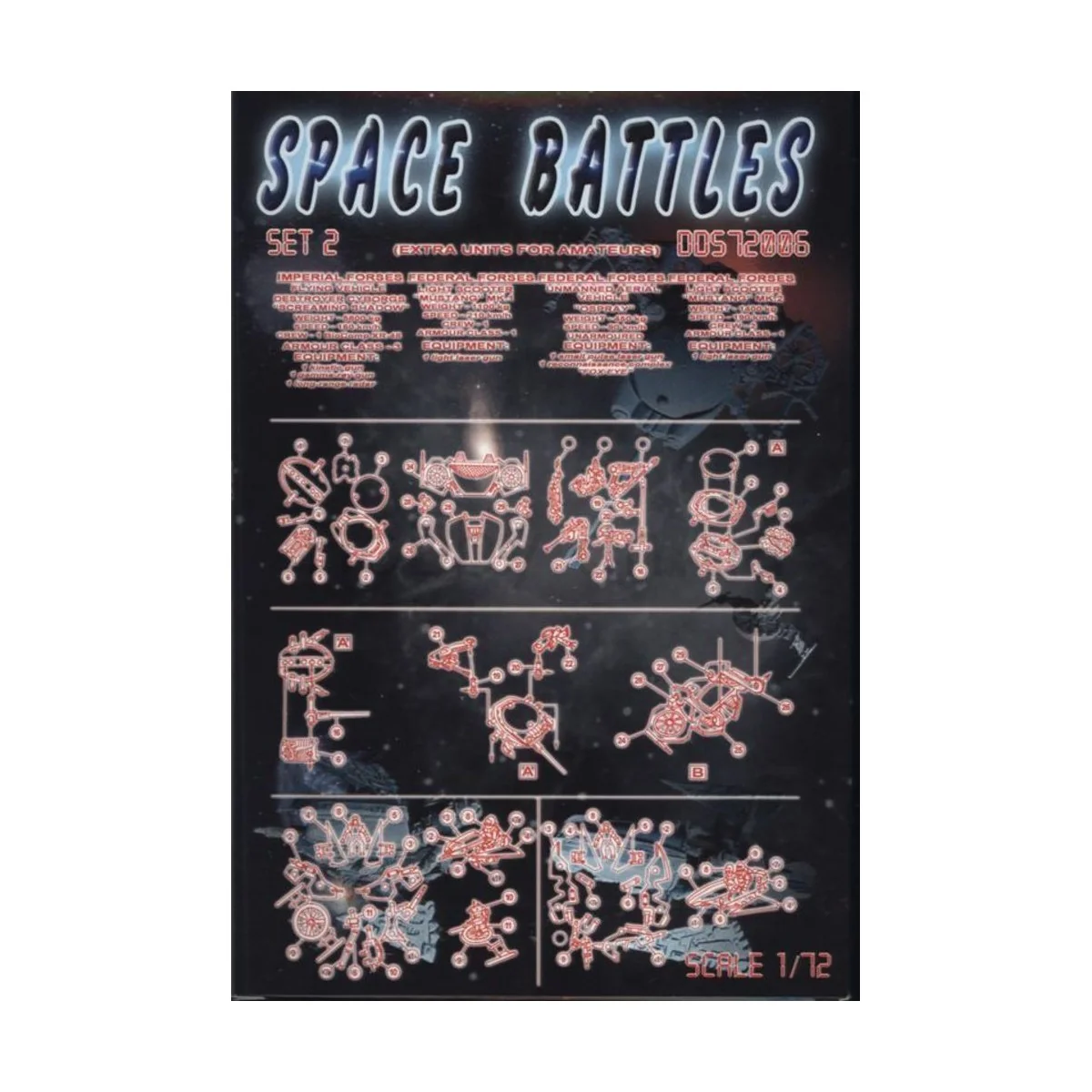 Space battles, set 2, 1/72 - DDS DDS72006 Space battles, set 2, 1/72 - DDS DDS72006