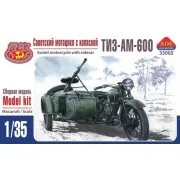 TIZ-AM-600 Soviet motorcycle with sideca - AIM -Fan Modell AIM35002