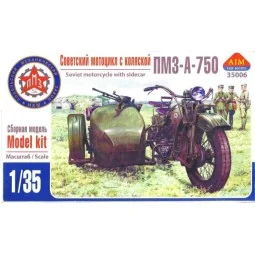 PMZ-A-750 Soviet motorcycle with sidecar - AIM -Fan Modell AIM35006