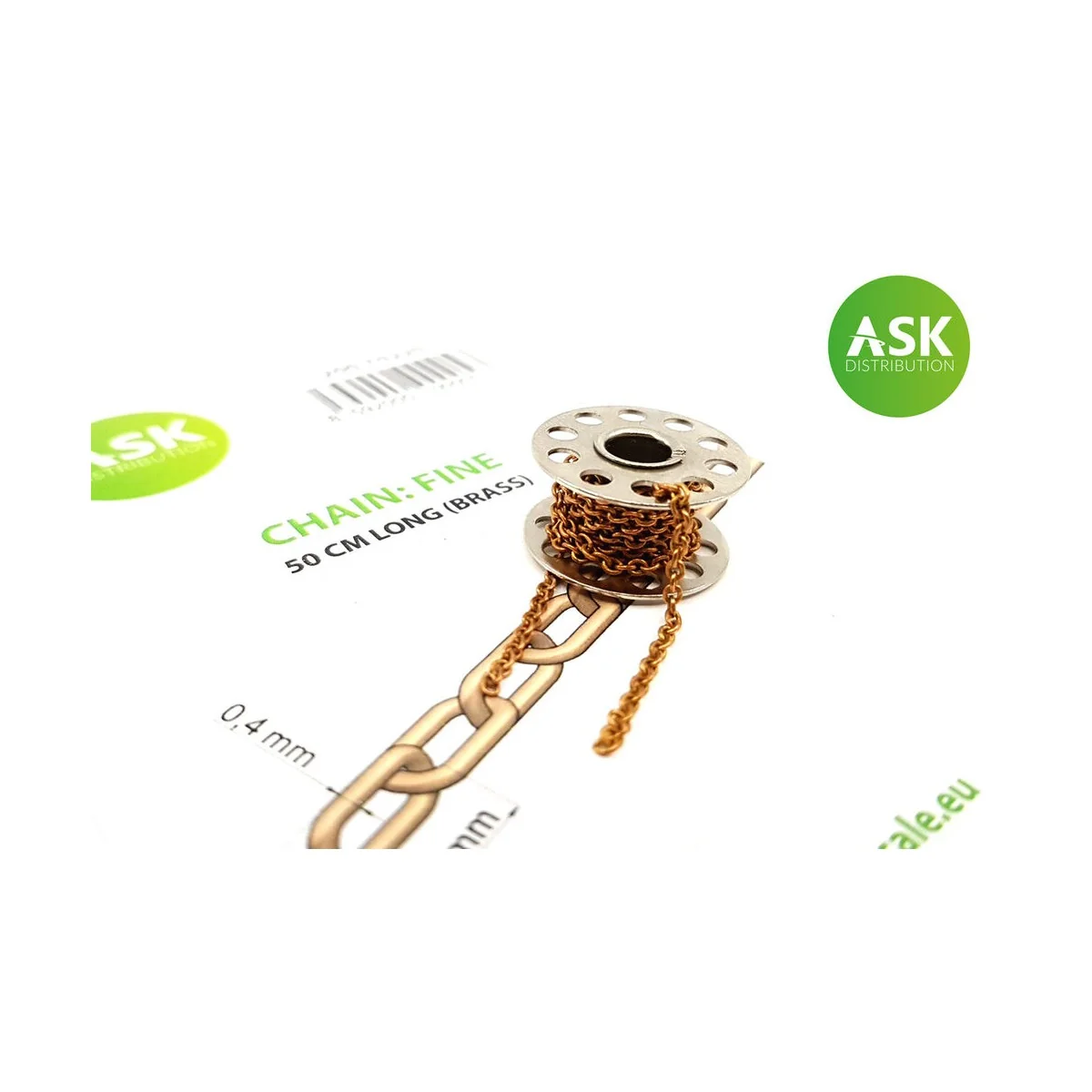 Chain: Fine - 50 cm long (brass) - Art Scale Kit 200-T0220