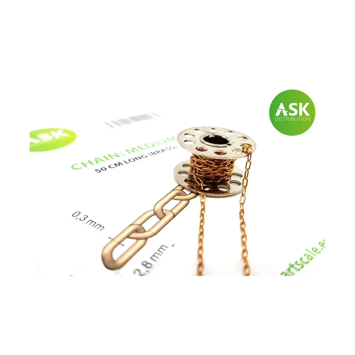 Chain: Medium - 50 cm long (brass) - Art Scale Kit 200-T0235