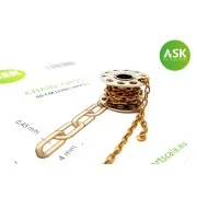 Chain: Gross - 50 cm long (brass) - Art Scale Kit 200-T0260 Chain: Gross - 50 cm long (brass) - Art Scale Kit 200-T0260